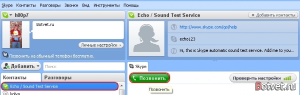 Как позвонить другу через Скайп?