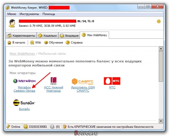 Как пополнить баланс (счет) мобильного телефона через интернет?
